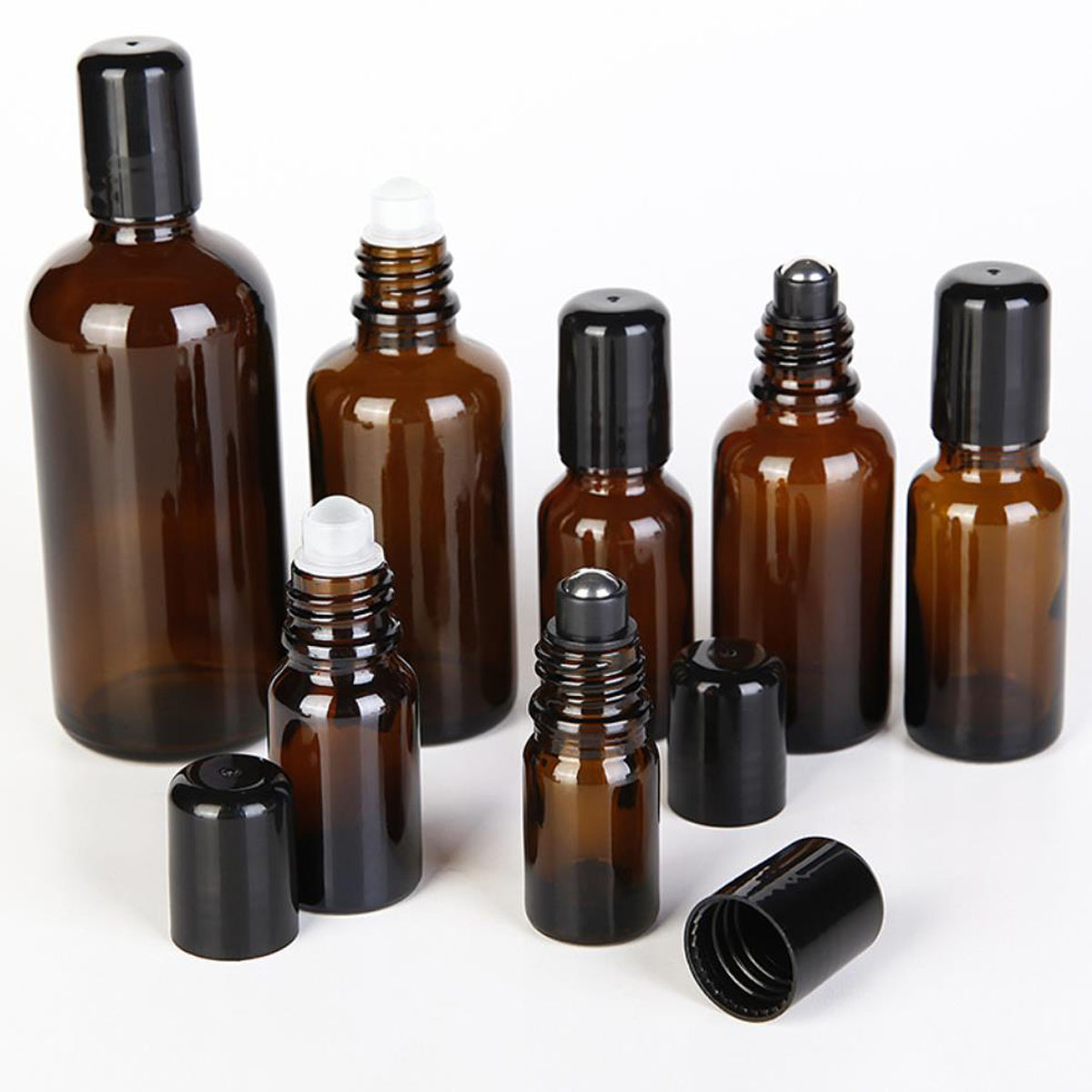 On Perfume & Fragrance Kota Bogor - 5/10/15/30/50/100ml Amber Thick Glass Roll On