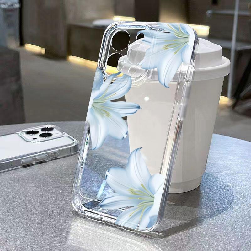 Perfume Pure Xs - Fashion Exquisite White Lily Flower Phone