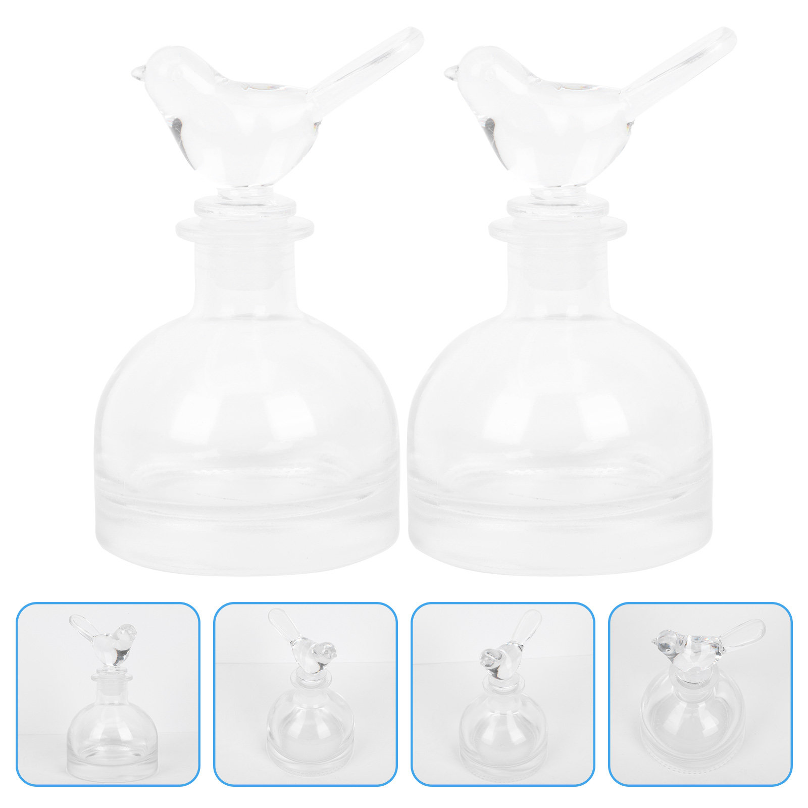 2Pcs Glass Perfume Bottles Pre - Perfume Home Fragrance ulasan dan harga