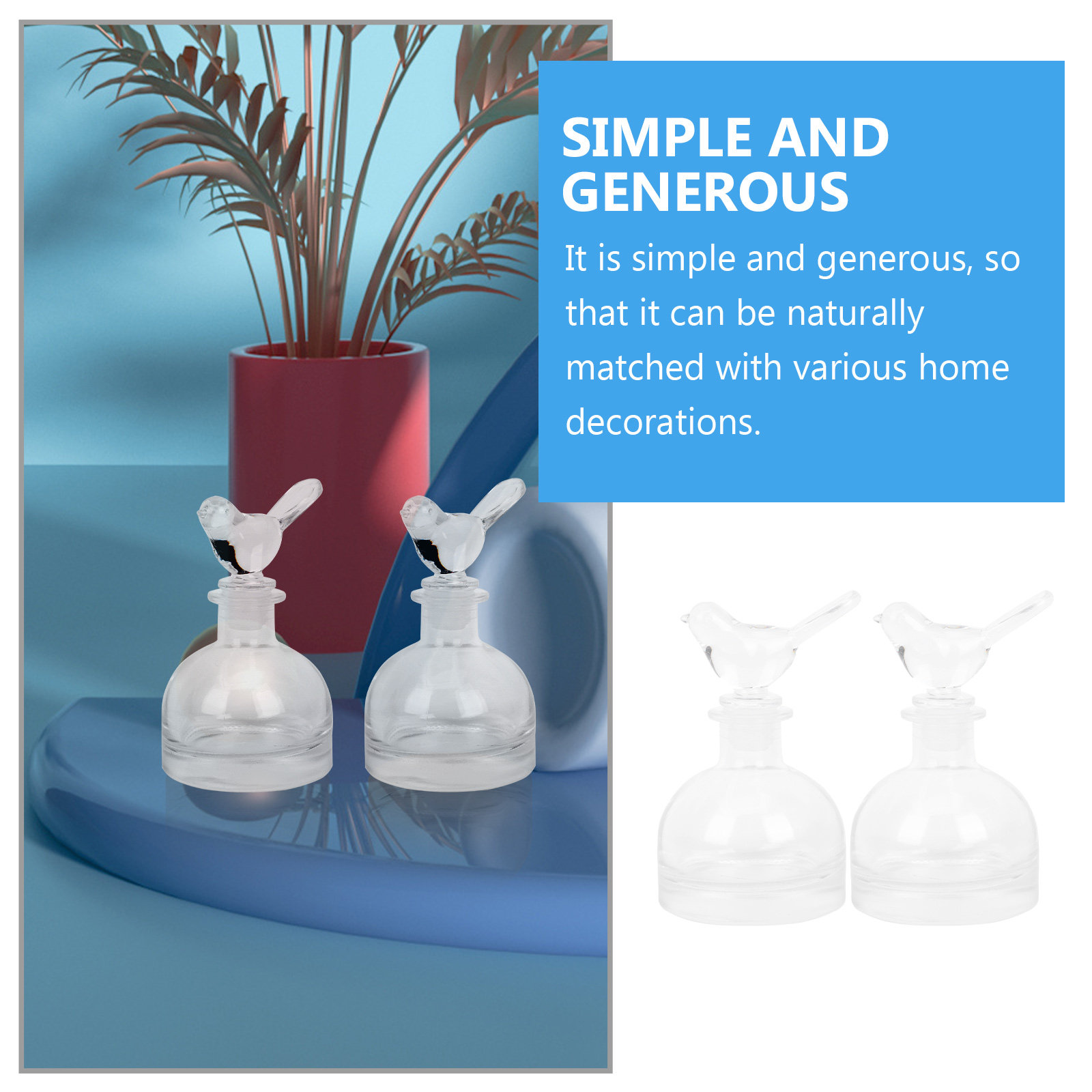 2Pcs Glass Perfume Bottles Pre - Perfume Home Fragrance ulasan dan harga