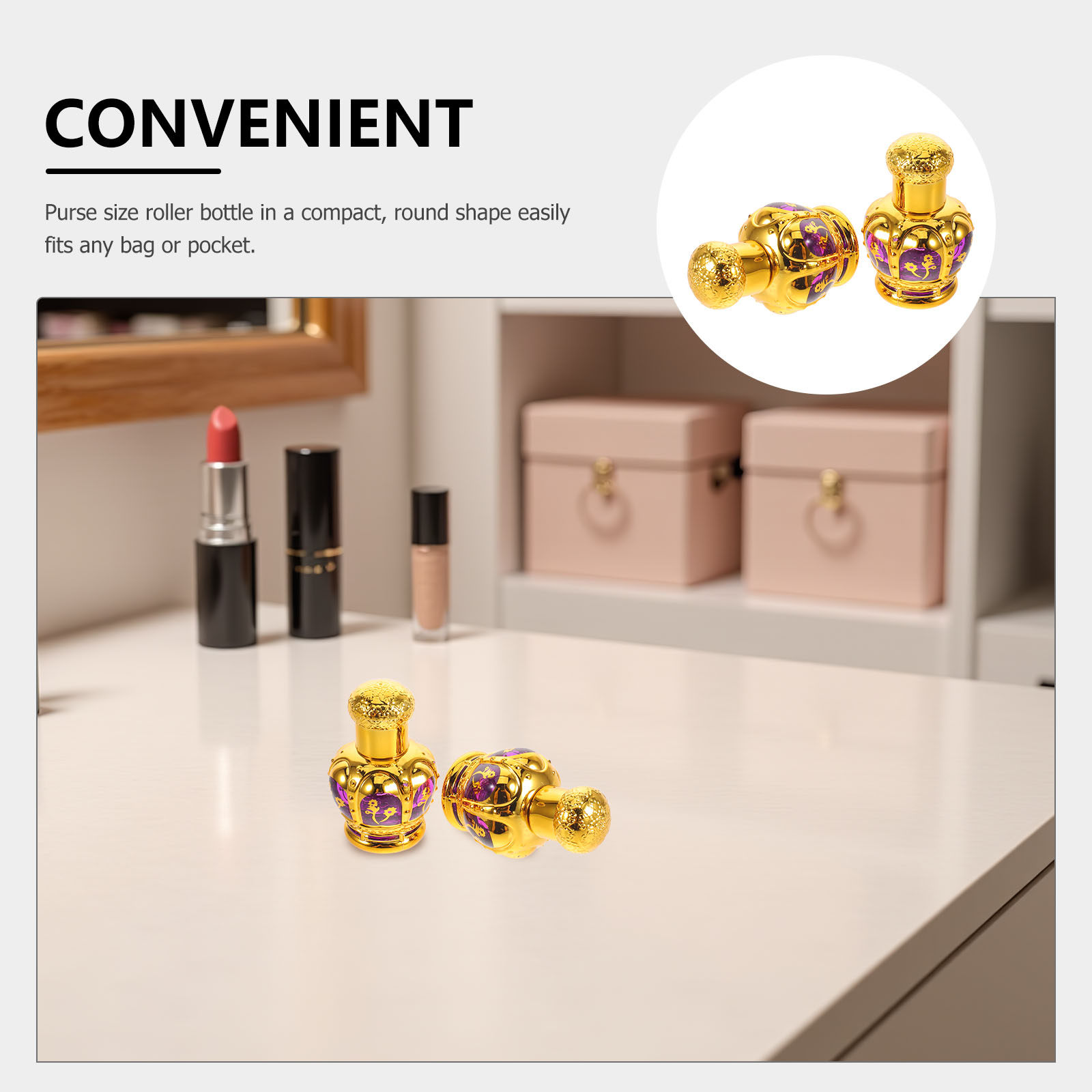 2Pcs Leakproof Glass Roll-on B - On Perfume & Fragrance Kota Bogor ulasan dan harga