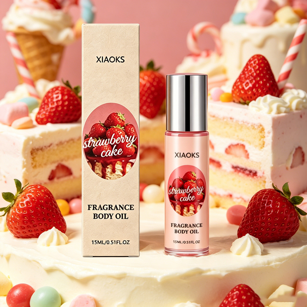 1 Bottle of Strawberry Cake Sw - Perfume Floral Fragrance ulasan dan harga