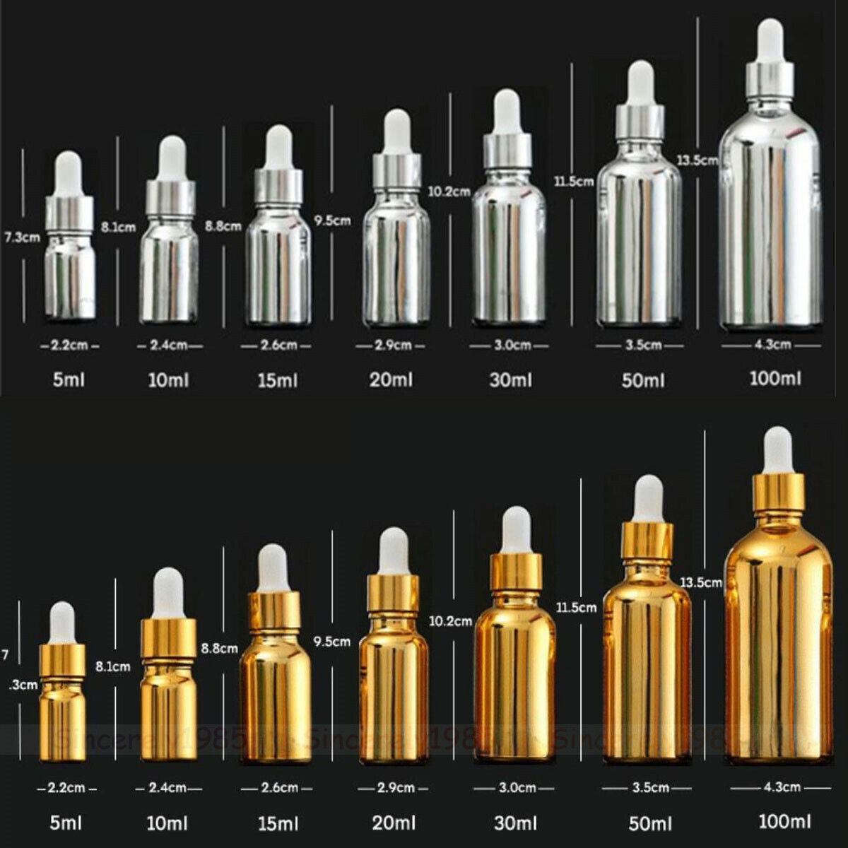 5X 10X Empty Glass Bottle 5ml  - On Perfume & Fragrance Kota Bogor ulasan dan harga