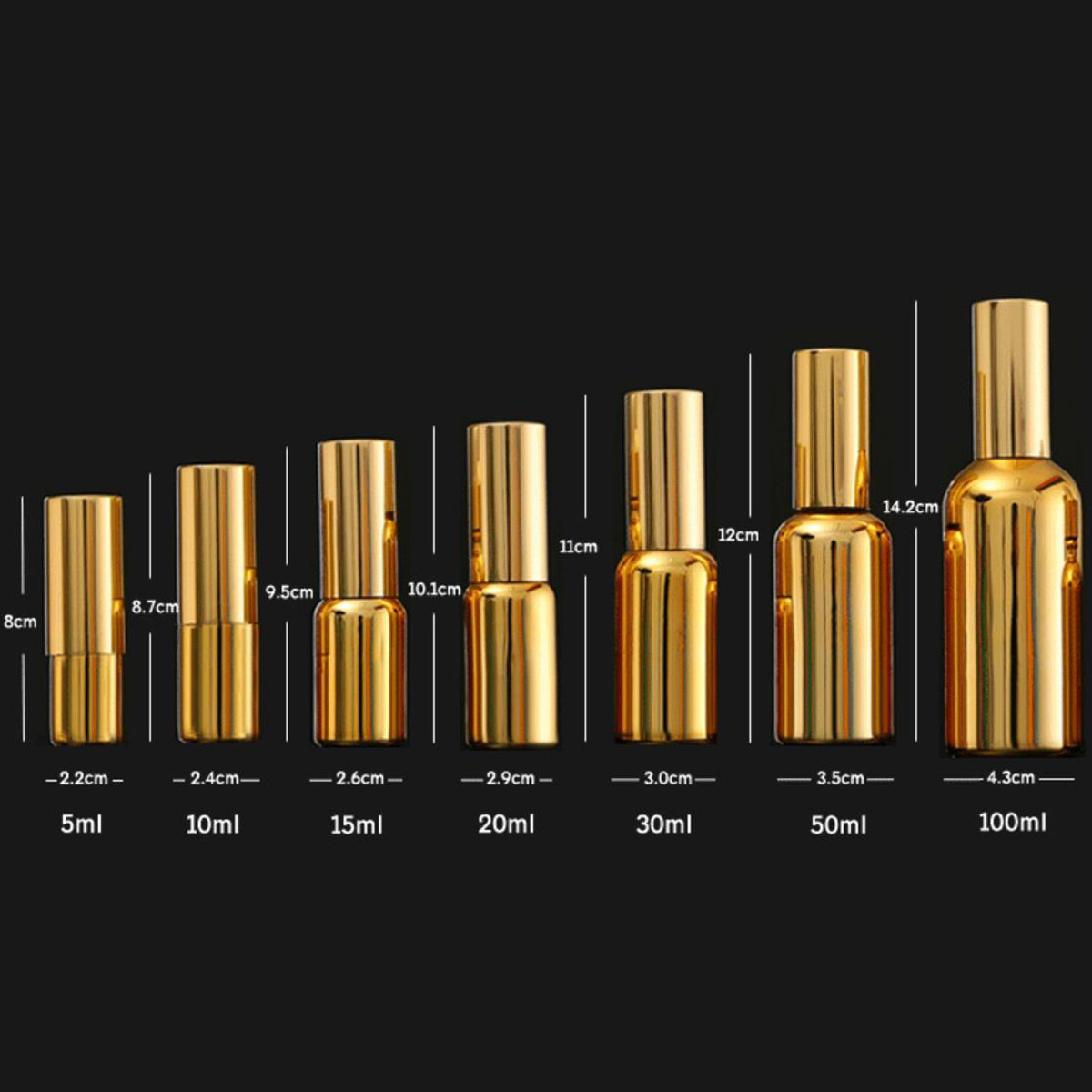 5X 10X Empty Glass Bottle 5ml  - On Perfume & Fragrance Kota Bogor ulasan dan harga