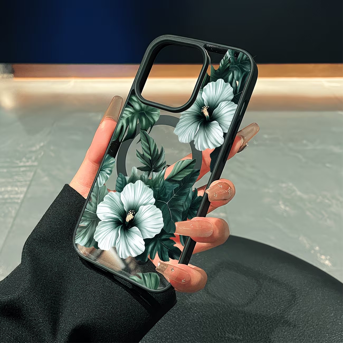Green Floral Print Phone Case  - Perfume Pure Xs ulasan dan harga